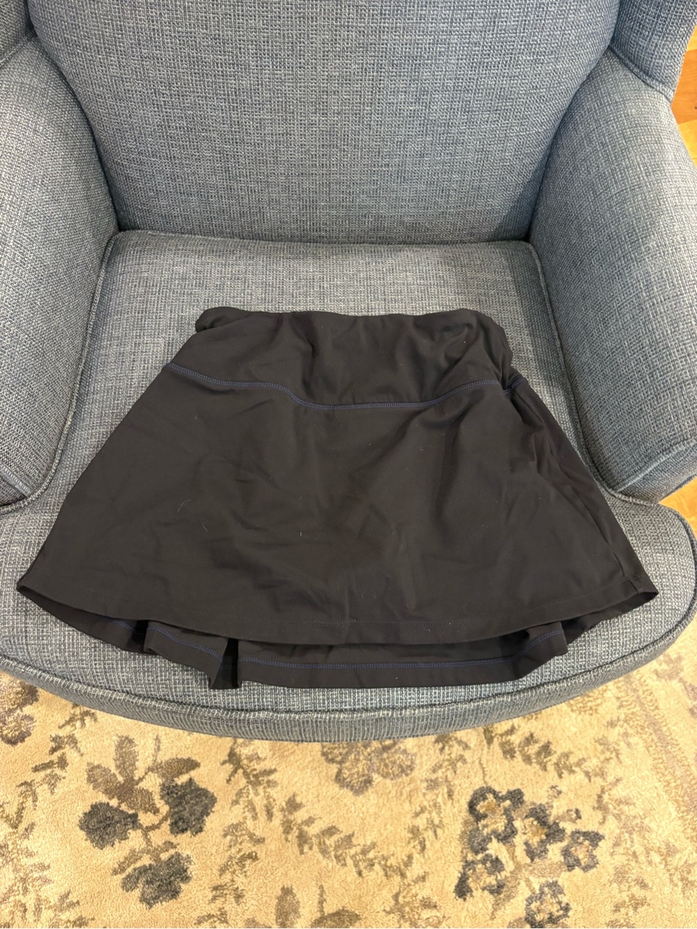Black Active Skirt with Built-In Shorts